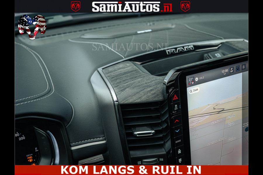 Dodge Ram Limited H.O 540HP 706Nm | Massage + Full Option | De Meest Luxe en Volle Pick-Up in zijn Klasse | Comfortabele Dubbele Cabine met Royale 5 Zitplaatsen | BPM vrij | Nu Leverbaar uit Voorraad | Voorraad Nr 2304 - 8540 | De specialist in Amerikaanse pick‑ups in Nederland en Europa.