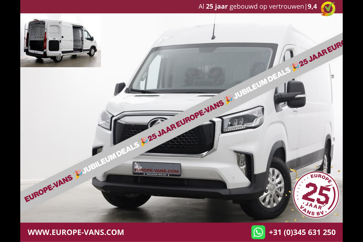 Maxus eDeliver 9 L3H2 72kWh WLTP Range 280km 100% Elektrisch Airco/Camera NIEUW 02-2024
