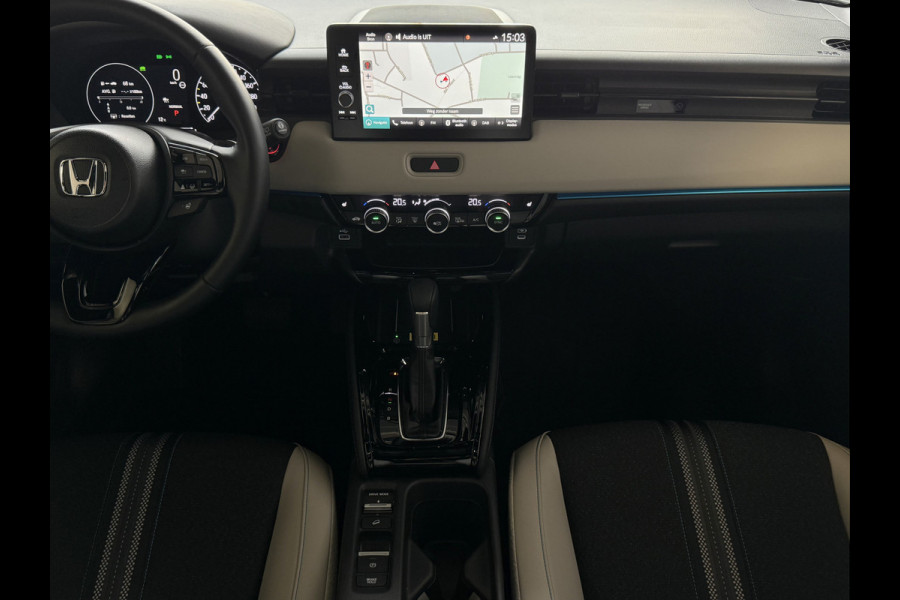Honda HR-V 1.5 e:HEV ADVANCE STYLE PLUS PANORAMA BI-TONE LED 360.CAMERA ELEK.KLEP 18''LMV STOEL/STUUR VERW. 11/2025