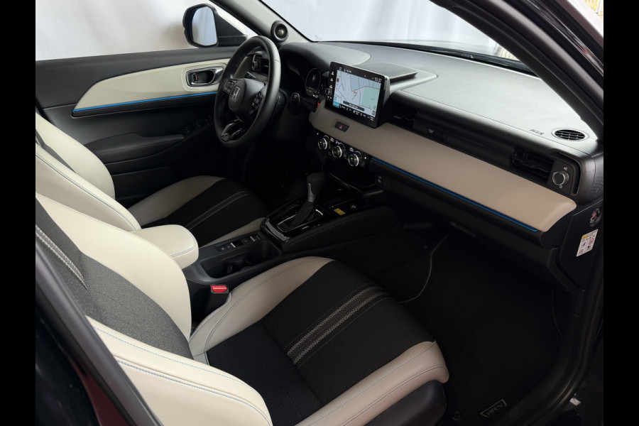 Honda HR-V 1.5 e:HEV ADVANCE STYLE PLUS PANORAMA BI-TONE LED 360.CAMERA ELEK.KLEP 18''LMV STOEL/STUUR VERW. 11/2025