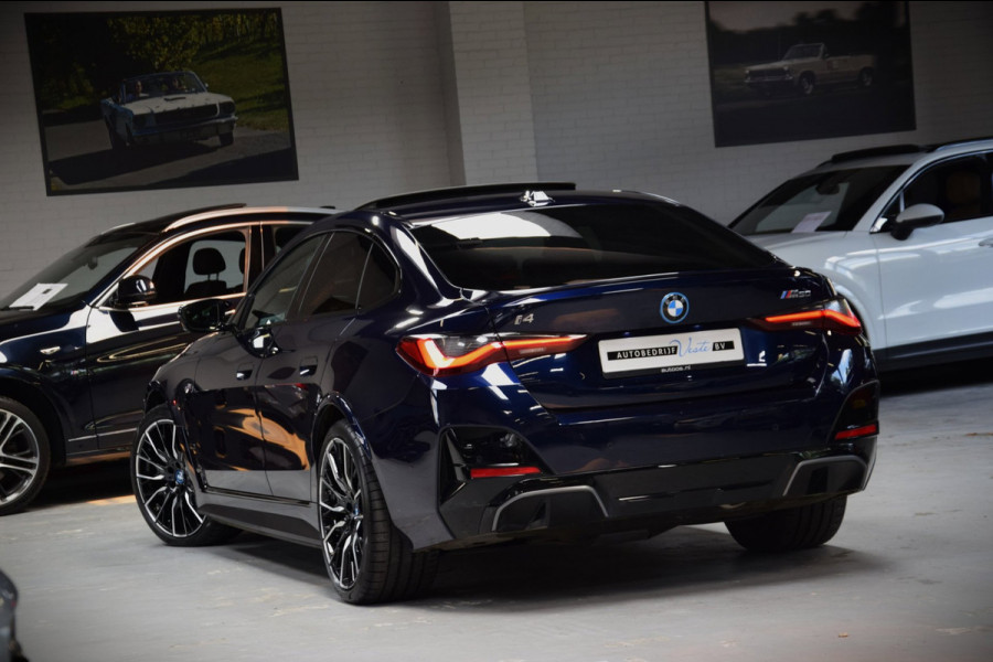 BMW i4 M50 High Executive 84 kWh Navi|Schuif/kantel-dak|ACC|SOH 92.21%|Leder|BTW|544pk!