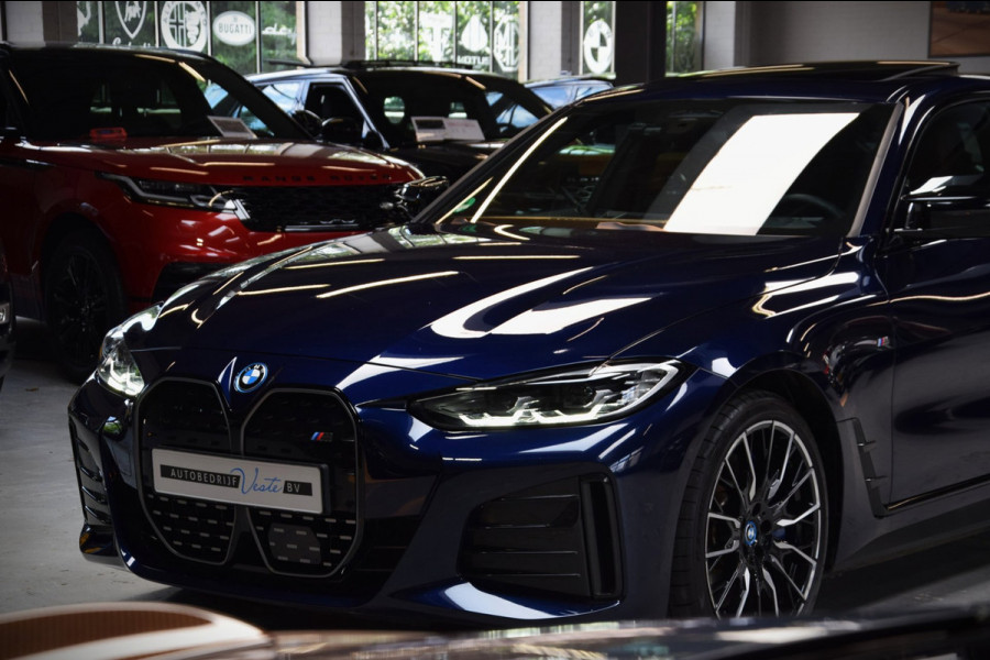 BMW i4 M50 High Executive 84 kWh Navi|Schuif/kantel-dak|ACC|SOH 92.21%|Leder|BTW|544pk!