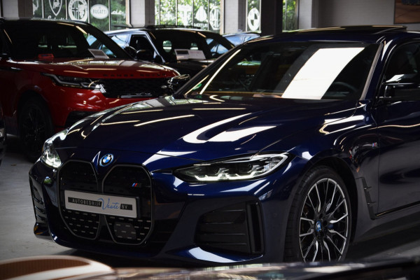 BMW i4 M50 High Executive 84 kWh Navi|Schuif/kantel-dak|ACC|SOH 92.21%|Leder|BTW|544pk!