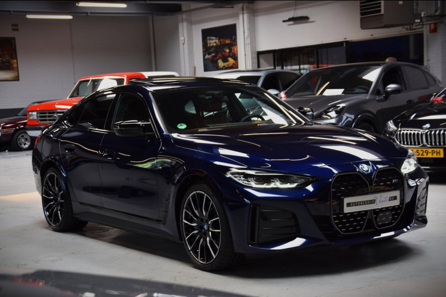 BMW i4 M50 High Executive 84 kWh Navi|Schuif/kantel-dak|ACC|SOH 92.21%|Leder|BTW|544pk!