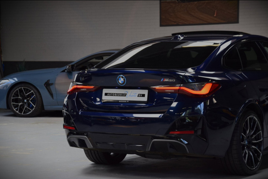 BMW i4 M50 High Executive 84 kWh Navi|Schuif/kantel-dak|ACC|SOH 92.21%|Leder|BTW|544pk!