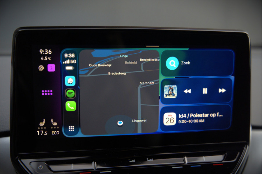 Volkswagen ID.4 First 77 kWh | Stoelverwarming | Stuurverwarming | Adaptive Cruise Control | Navigatie | Apple Carplay | Keyless | Camera | Parkeersensoren | NAP | BTW | Dealer Onderhouden | SOH 93,7%