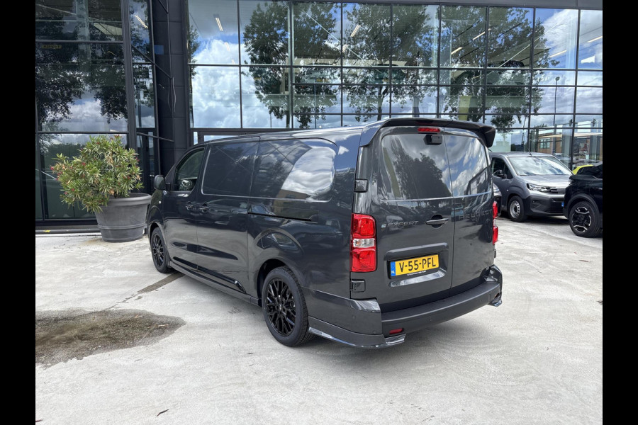 Peugeot e-Expert L3 75 kWh | STX Sport | Lederen bekleding | Spoilerpakket | 18 inch Lichtmetalen velgen | Dynamic NAV Pakket | Winterpakket | Comfort Pakket | betimmering | 2x schuifdeur | Mooiste bus van Nederland!