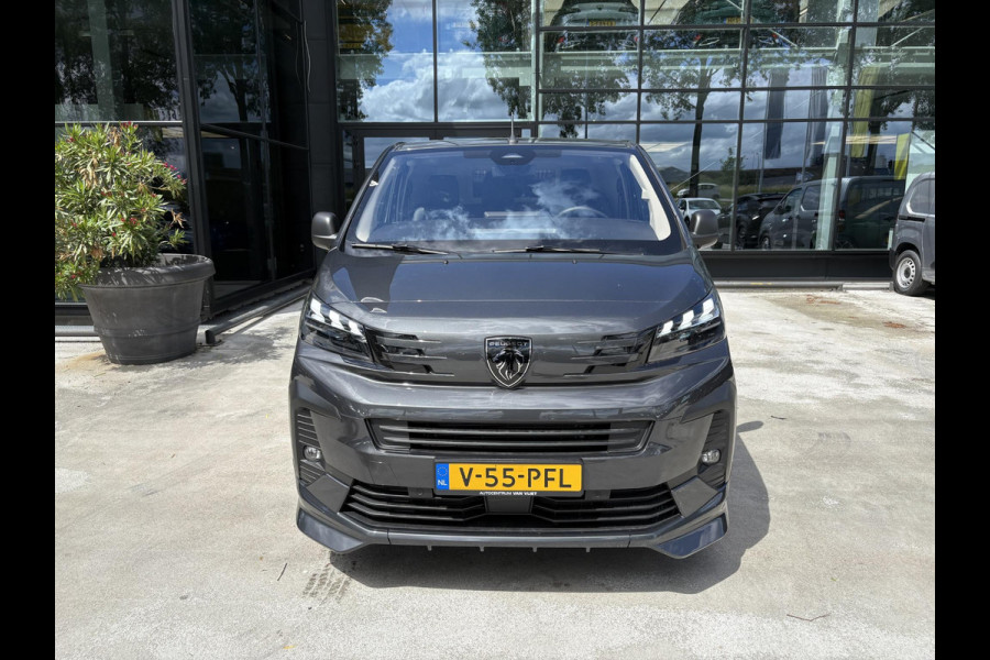 Peugeot e-Expert L3 75 kWh | STX Sport | Lederen bekleding | Spoilerpakket | 18 inch Lichtmetalen velgen | Dynamic NAV Pakket | Winterpakket | Comfort Pakket | betimmering | 2x schuifdeur | Mooiste bus van Nederland!