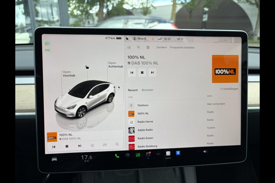 Tesla Model Y Long Range AWD 75 kWh SOH 95% | VAN: 39.900,- VOOR: 37.770,- UW WKVOORDEEL: 2.130,-| TESLA FABRIEKSGARANTIE TOT 2027 | FABRIEKSGARANTIE OP ACCU & AANDRIJFLIJN TOT 2032 OF 192.000 KM| BTW VERREKENBAAR