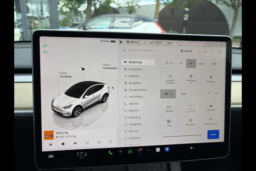 Tesla Model Y Long Range AWD 75 kWh SOH 95% | VAN: 39.900,- VOOR: 37.770,- UW WKVOORDEEL: 2.130,-| TESLA FABRIEKSGARANTIE TOT 2027 | FABRIEKSGARANTIE OP ACCU & AANDRIJFLIJN TOT 2032 OF 192.000 KM| BTW VERREKENBAAR