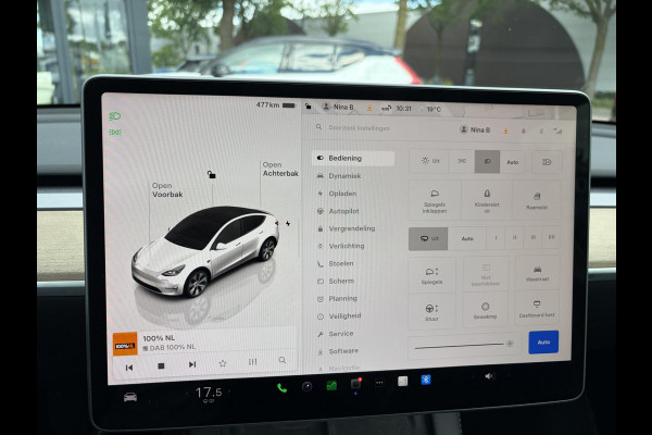 Tesla Model Y Long Range AWD 75 kWh SOH 95% | VAN: 39.900,- VOOR: 37.770,- UW WKVOORDEEL: 2.130,-| TESLA FABRIEKSGARANTIE TOT 2027 | FABRIEKSGARANTIE OP ACCU & AANDRIJFLIJN TOT 2032 OF 192.000 KM| BTW VERREKENBAAR