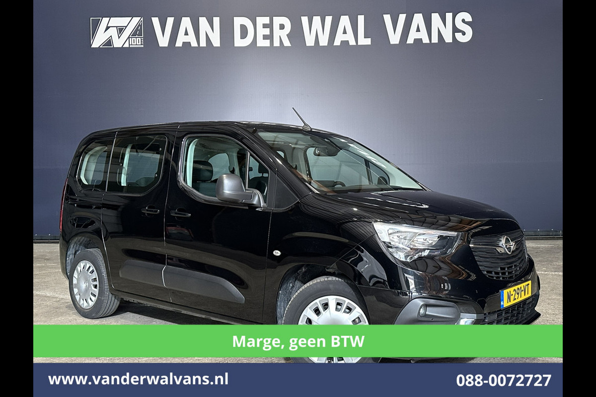 Opel Combo Life 1.2 Turbo 131pk *Marge, GEEN BTW* Automaat 5 Persoons Benzine L1H1 Euro6 Airco | 5-Zits | Navigatie | Apple Carplay Android Auto, Cruisecontrol, Trekhaak, Parkeersensoren, Achterklep, Dubbele Cabine