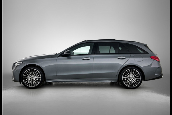 Mercedes-Benz C-Klasse Estate 300 e 140 Years Edition Comfortpakket Plus | Winterpakket | Parkeerpakket met 360°-camera | Panoramaschuifdak | DISTRONIC | 19" multispaaks lichtmetalen AMG-velgen |