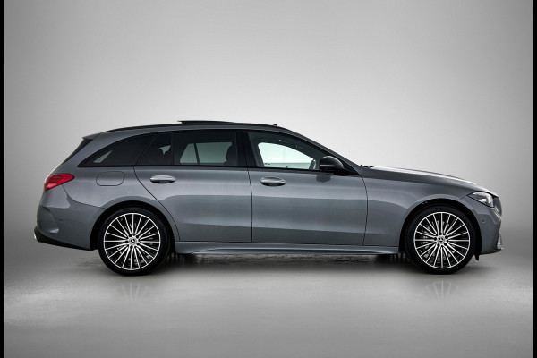 Mercedes-Benz C-Klasse Estate 300 e 140 Years Edition Comfortpakket Plus | Winterpakket | Parkeerpakket met 360°-camera | Panoramaschuifdak | DISTRONIC | 19" multispaaks lichtmetalen AMG-velgen |