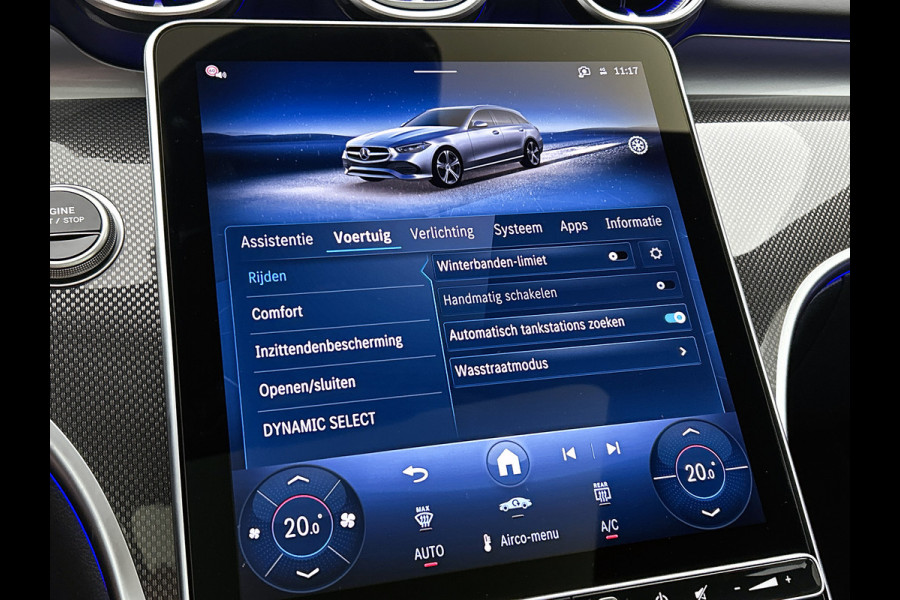 Mercedes-Benz C-Klasse Estate 300 e 140 Years Edition Comfortpakket Plus | Winterpakket | Parkeerpakket met 360°-camera | Panoramaschuifdak | DISTRONIC | 19" multispaaks lichtmetalen AMG-velgen |