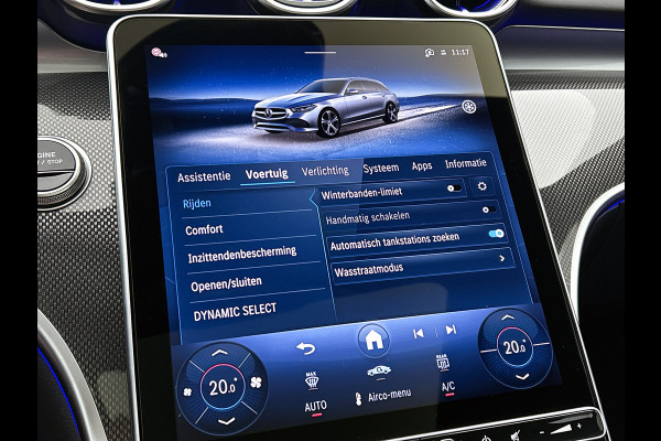 Mercedes-Benz C-Klasse Estate 300 e 140 Years Edition Comfortpakket Plus | Winterpakket | Parkeerpakket met 360°-camera | Panoramaschuifdak | DISTRONIC | 19" multispaaks lichtmetalen AMG-velgen |