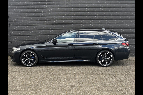 BMW 5 Serie Touring 530d High Executive M Sport Pakket Automaat / Live Cockpit Professional / Head-Up Display / Panoramadak / Laser / Adaptieve Cruise Control / Stoelverwarming / HiFi / 20 Inch / Sportstoelen voor / DAB