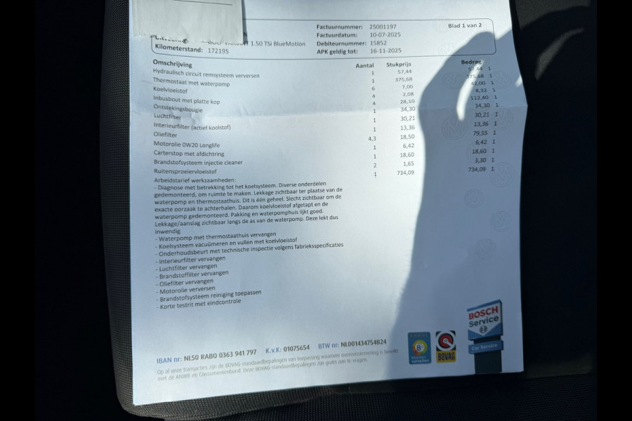 Volkswagen Golf Variant 1.5 TSI Comfortline Business | Automaat + Camera + Trekhaak Nu € 11.975,-!!!