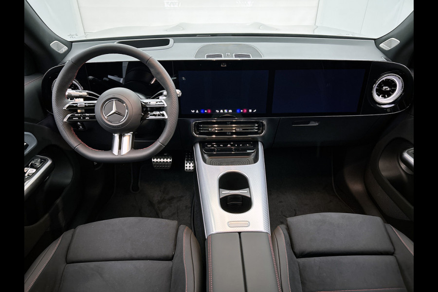 Mercedes-Benz Glb 200 Business Solution AMG 7p. 58 kWh | Premium Plus pakket | Winterpakket | Nightpakket | Parkeerpakket | Trekhaak | Sportstoelen | GUARD 360° | Vast panoramadak | Burmester® 3D surround sound system | 19” vijfspaaks AMG-velgen |