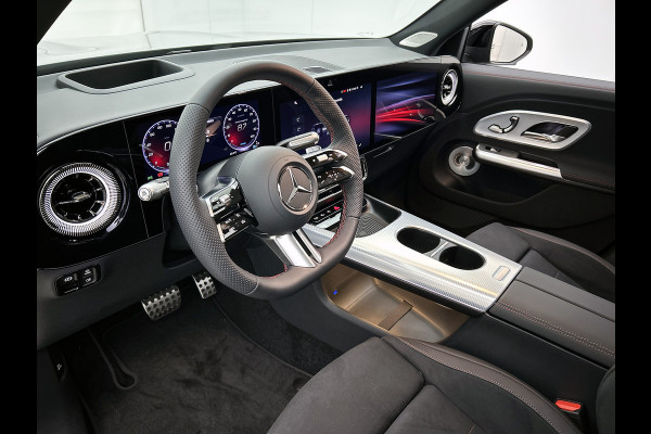 Mercedes-Benz Glb 200 Business Solution AMG 7p. 58 kWh | Premium Plus pakket | Winterpakket | Nightpakket | Parkeerpakket | Trekhaak | Sportstoelen | GUARD 360° | Vast panoramadak | Burmester® 3D surround sound system | 19” vijfspaaks AMG-velgen |