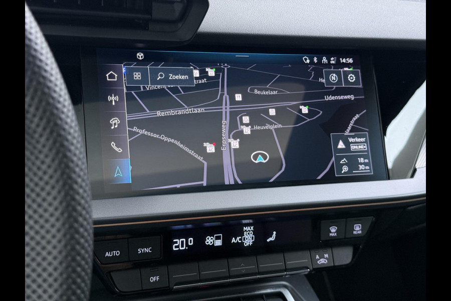 Audi A3 Sportback 45 TFSI e S edition Competition 272pk PHEV| 8.000KM!  | INCL. BTW | 143km RANGE WLTP!! | ADD. CRUISE | PANORAMADAK | FABRIEKSGARANTIE t/m 04-2027| MEGA COMPLETE AUTO| S-LINE BINNEN + BUITEN| LEDER|