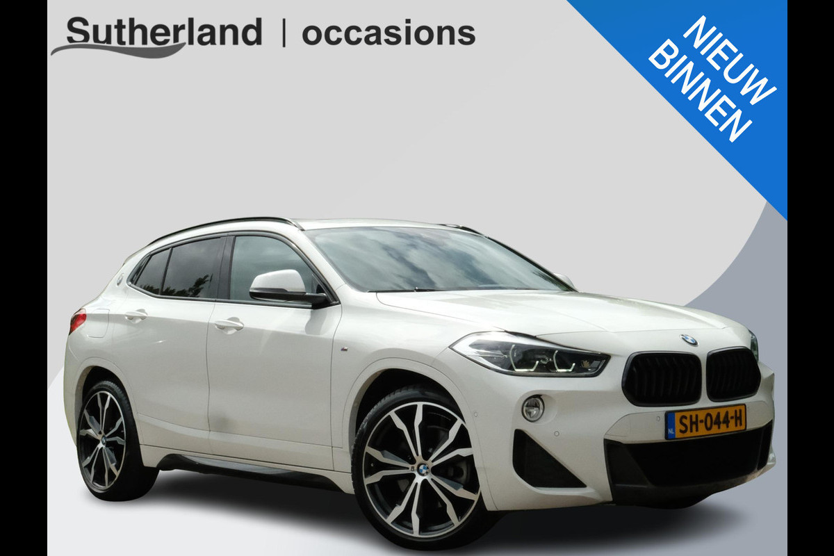 BMW X2 sDrive20i High Executive 190 PK | Panorama dak | Stoelverwarming | Vol lederen bekleding | CarPlay| Elektrische klep | LED verlichting | Lichtmetalen velgen | Achteruitrijcamera |