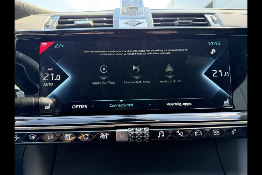 DS Ds 7 Crossback 300pk E-Tense 4x4 Louvre (Elektrisch Schuifdak - Leder incl verwarming/koeling/massage/geheugen - NightVision - Focal Electra -