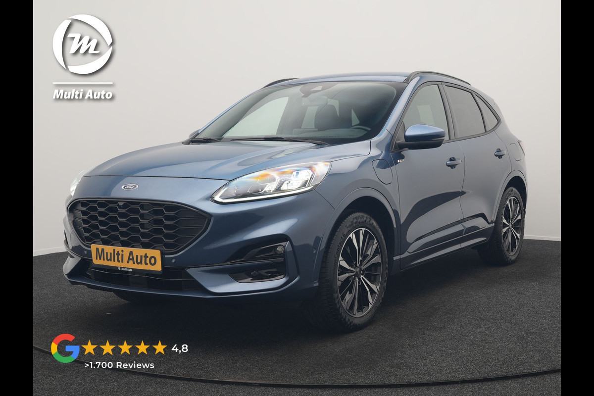 Ford Kuga 2.5 ST-Line X PHEV 225pk Dealer O.H. | Trekhaak Af Fabriek | Adaptive Cruise | 360 Camera | Bang & Olufsen | Alcantara Sportstoelen Verwarmd | Stuurverwarmd | Keyless | Blis | Apple Carplay | Navigatie | DAB | Plug In Hybrid |