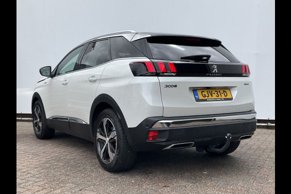 Peugeot 3008 1.6 181PK GT Line Automaat Trekhaak Pano Leer Adap.Cruise 360° Carplay Voll.Onderhouden BOMVOL!