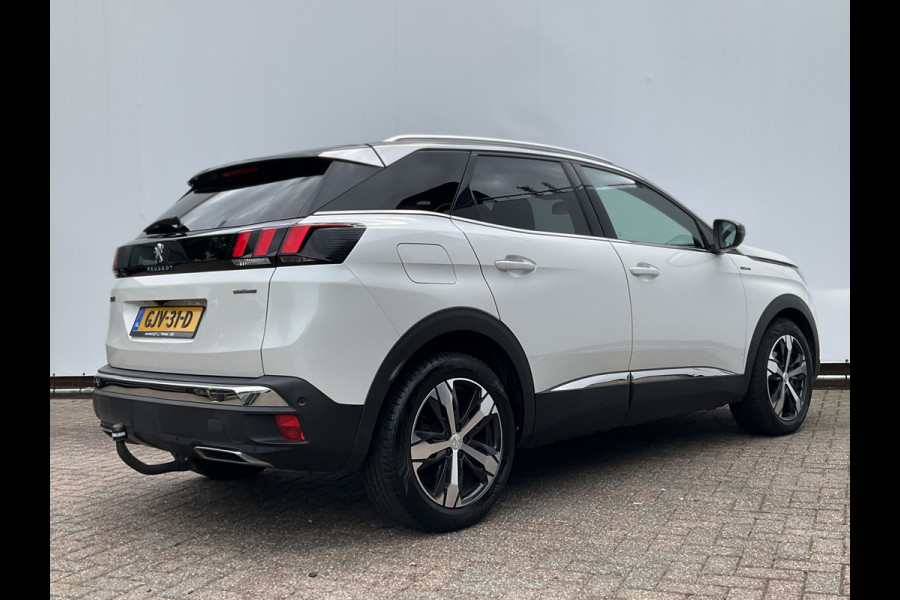 Peugeot 3008 1.6 181PK GT Line Automaat Trekhaak Pano Leer Adap.Cruise 360° Carplay Voll.Onderhouden BOMVOL!
