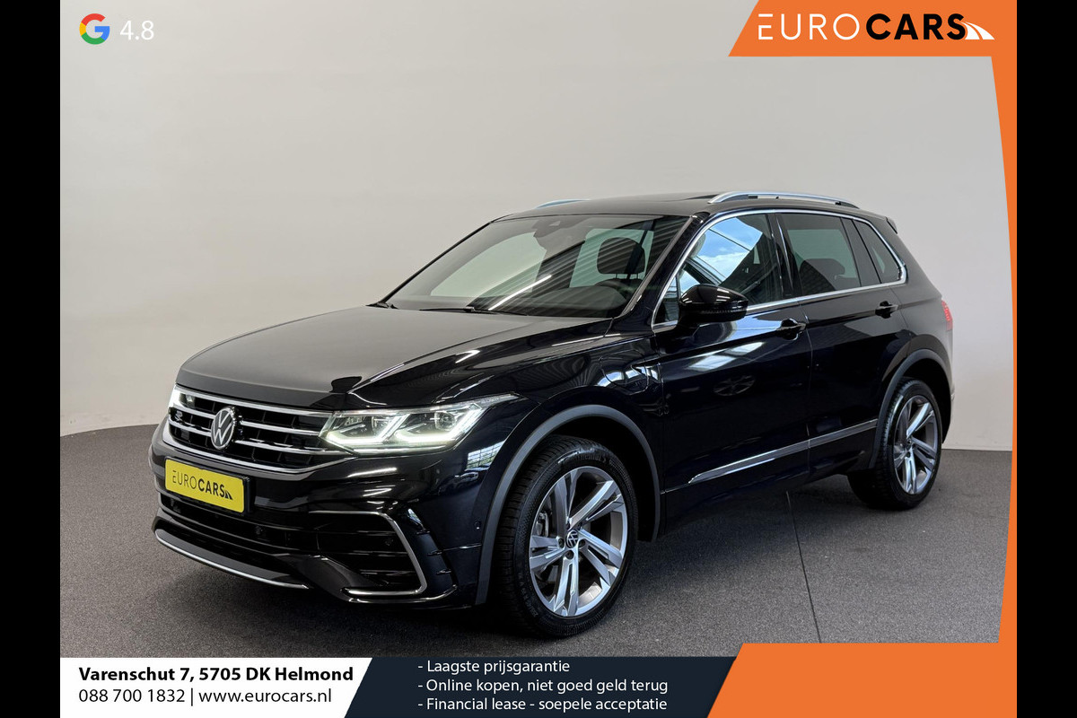 Volkswagen Tiguan 1.4 TSI eHybrid R-Line Business+ Automaat Trekhaak Panoramadak Navigatie IQ Light Stoel en Stuurverwarming Draadloze telefoonlader Digital Cockpit Climate Control Parkeersensoren 19 Inch