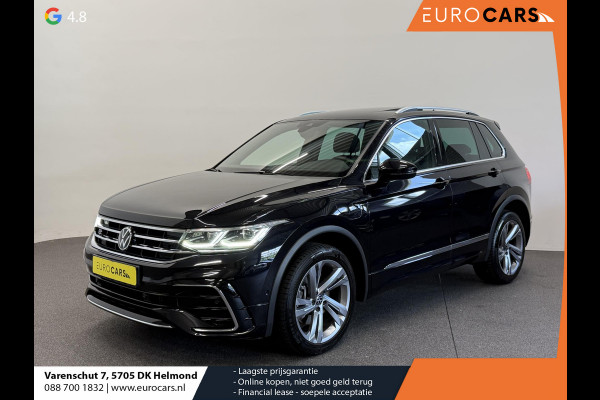 Volkswagen Tiguan 1.4 TSI eHybrid R-Line Business+ Automaat Trekhaak Panoramadak Navigatie IQ Light Stoel en Stuurverwarming Draadloze telefoonlader Digital Cockpit Climate Control Parkeersensoren 19 Inch