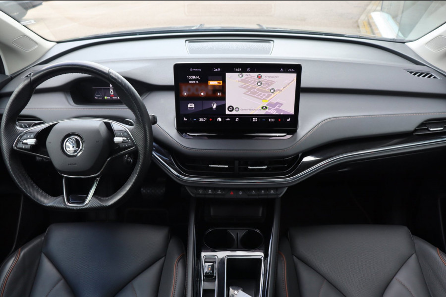 Škoda ENYAQ iV 60 Sportline schuifdak el.trekhaak camera's leer+mem+vw org.NL 93,53% travel assist