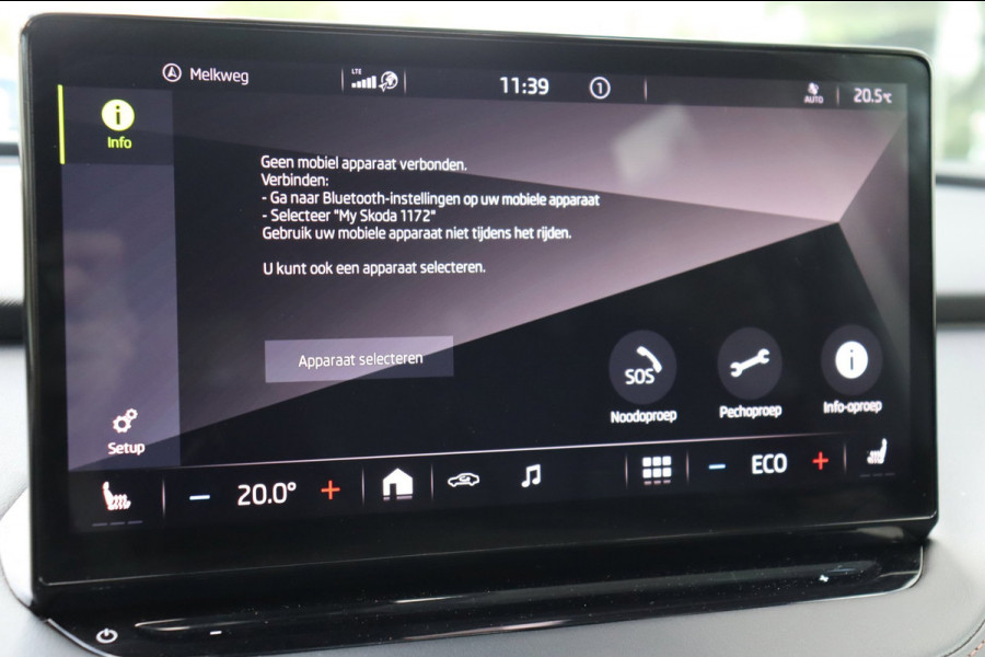 Škoda ENYAQ iV 60 Sportline schuifdak el.trekhaak camera's leer+mem+vw org.NL 93,53% travel assist