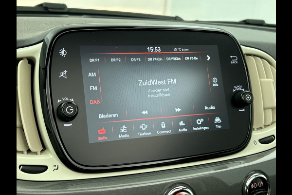 Fiat 500C 1.0 Hybrid Dolcevita Cabriolet Climate Control Sportstoelen Parkeersensoren achter Cruise Control DAB Lichtmetalen Velgen