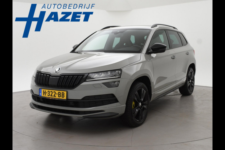 Škoda Karoq 1.5 TSI ACT SPORTLINE + WEGKL. TREKHAAK | VOL LEDER | ADAPTIVE CRUISE | CANTON | CAMERA