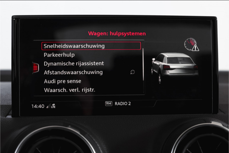 Audi Q2 35 TFSI Pro Line | Dig. Cockpit | Adapt. Cruise | Stoelverw. | PDC | Camera | NAV + App.Connect | ECC | Elek. Klep | LM 17" |