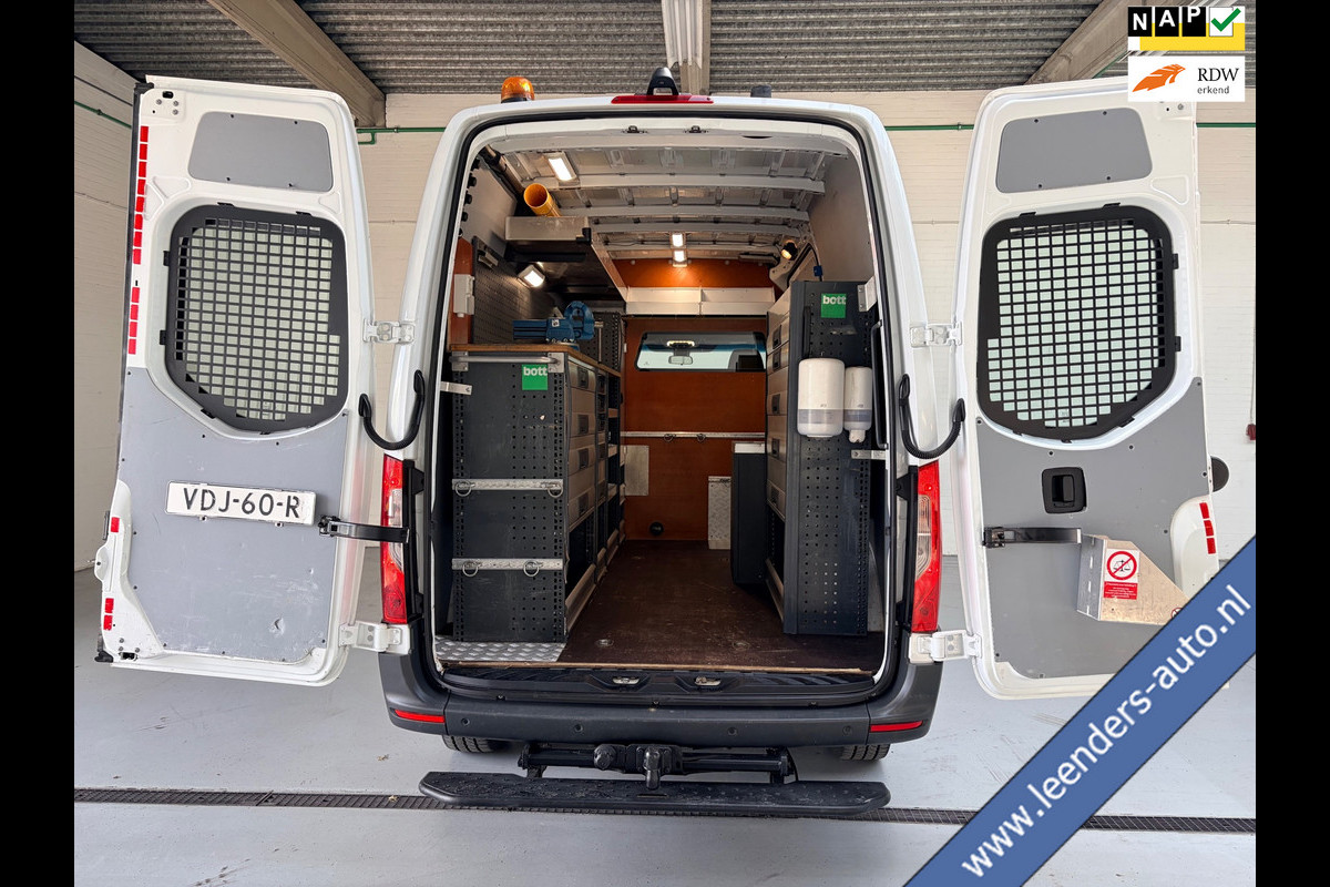 Mercedes-Benz Sprinter Automaat Servicewagen 314 2.2 CDI 140PK L2H2 euro6 BOTT, Victron V230, Standkachel Trekhaak RIJKLAARPRIJS