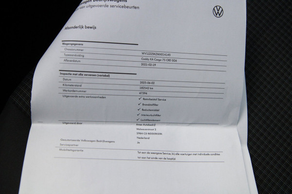 Volkswagen Caddy Cargo 2.0 TDI 102PK Trend / Trekhaak / Dealer onderhouden!!