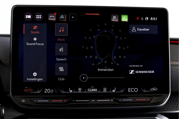CUPRA Formentor 1.5 TSI e-Hybrid VZ Performance | Dig. Cockpit | Adapt. Cruise | Stoel-+Stuurverw. | PDC | Camera | NAV + App. Connect | ECC | Sennheiser | Elek. Klep | LM 19" | 5475