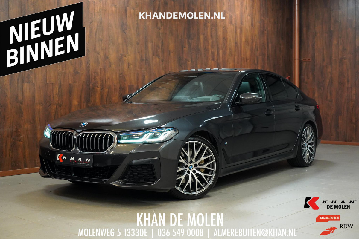 BMW 5 Serie 530i M-Sport M Sport|Pano|Leder|HUD|Dealer onderhouden