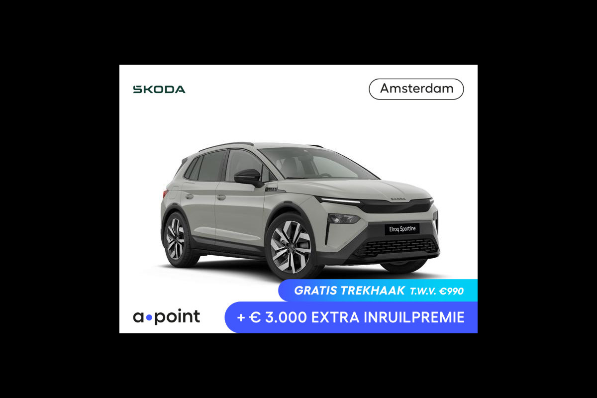 Škoda Elroq 85 Sportline | Travel Assist | 20" lichtmetaal | stoel- en stuurverwarming | Keyless entry |