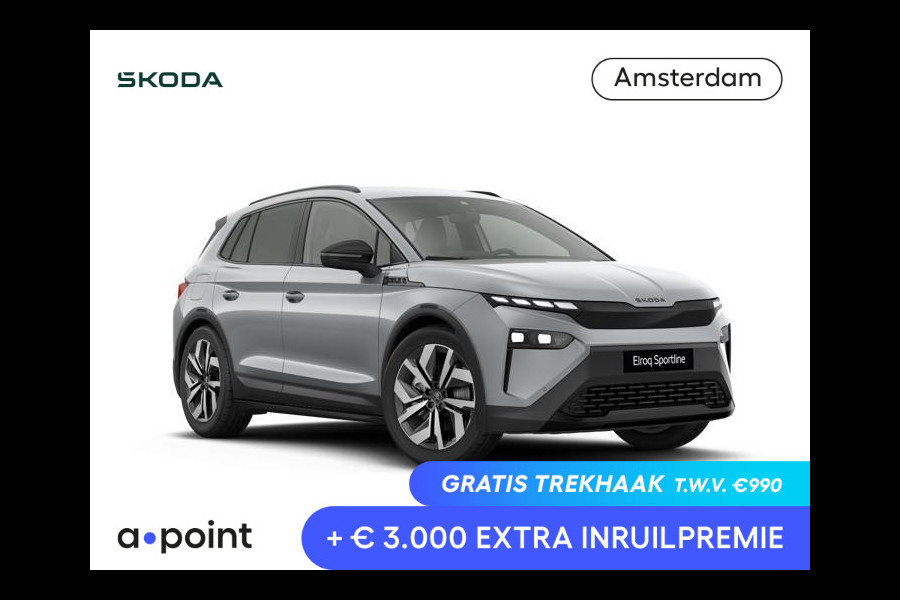 Škoda Elroq 85 Sportline | elektr. achterklep | Matrix LED | Travel Assist | Stuur - en stoelverwarming |