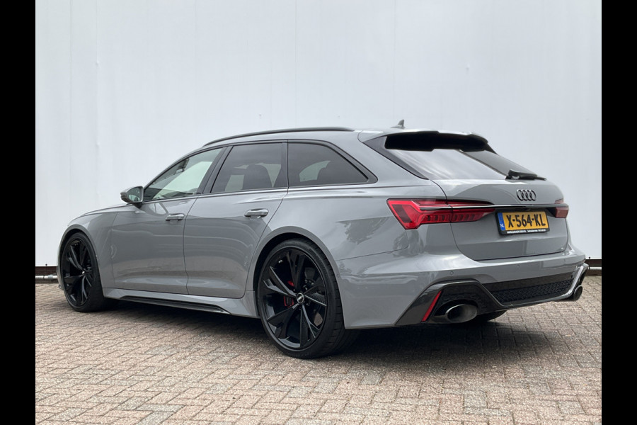 Audi RS6 4.0 TFSI 600PK Ceramic HUD Carbon Nardo 4WS Pano.dak Softclose B&O 360° Dealer-Serviced!