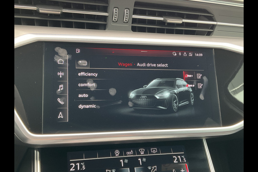 Audi RS6 4.0 TFSI 600PK Ceramic HUD Carbon Nardo 4WS Pano.dak Softclose B&O 360° Dealer-Serviced!