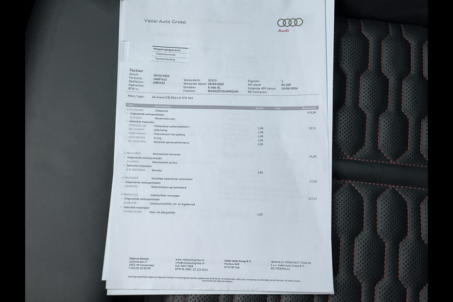 Audi RS6 4.0 TFSI 600PK Ceramic HUD Carbon Nardo 4WS Pano.dak Softclose B&O 360° Dealer-Serviced!
