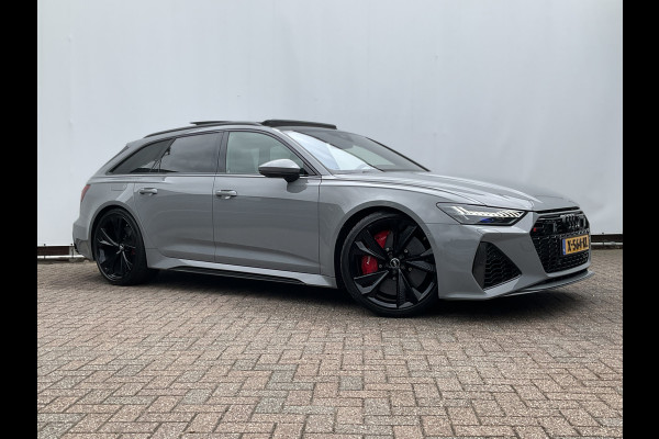 Audi RS6 4.0 TFSI 600PK Ceramic HUD Carbon Nardo 4WS Pano.dak Softclose B&O 360° Dealer-Serviced!