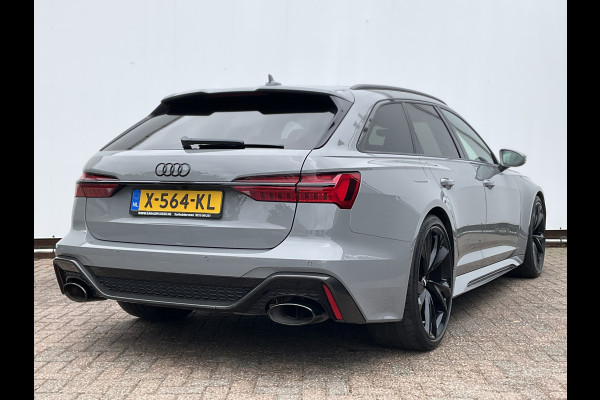 Audi RS6 4.0 TFSI 600PK Ceramic HUD Carbon Nardo 4WS Pano.dak Softclose B&O 360° Dealer-Serviced!