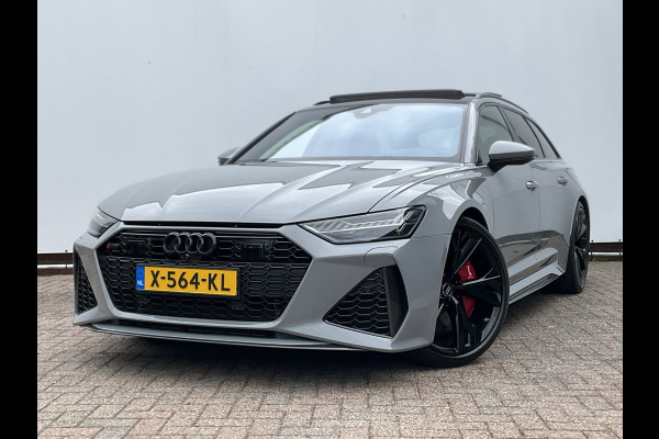 Audi RS6 4.0 TFSI 600PK Ceramic HUD Carbon Nardo 4WS Pano.dak Softclose B&O 360° Dealer-Serviced!