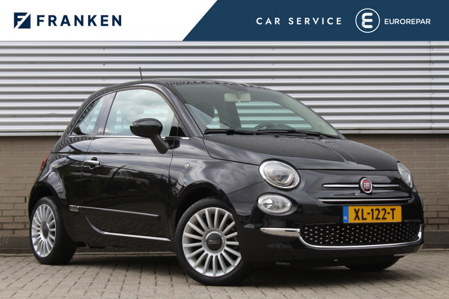 Fiat 500 0.9 TwinAir Turbo Lounge | Lage KM! | Panoramadak | Parkeersensoren | Navigatie